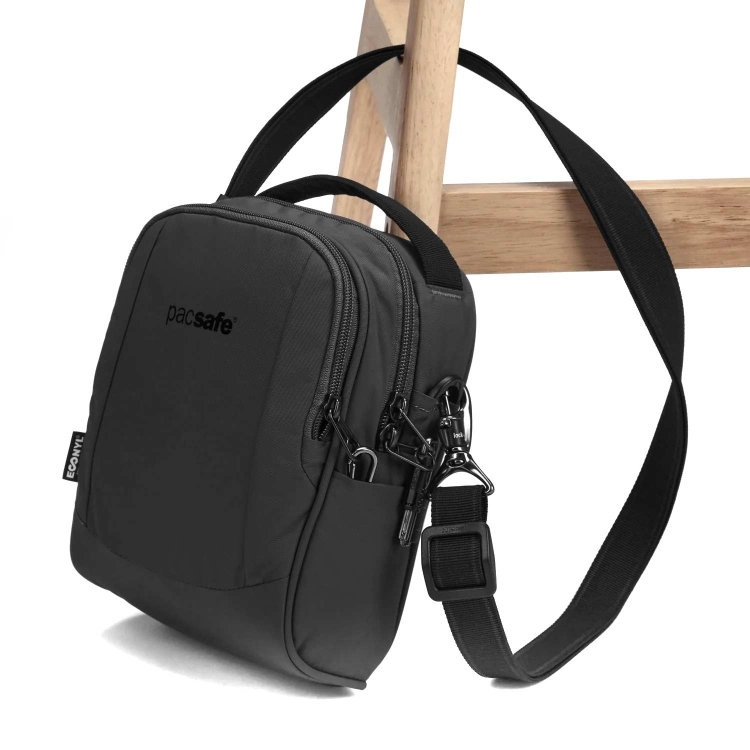 Torebka miejska z zabezpieczeniami Pacsafe LS100 - Black