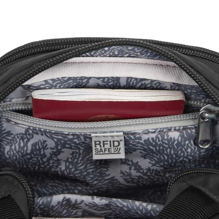 Torebka miejska z zabezpieczeniami Pacsafe LS100 - Black