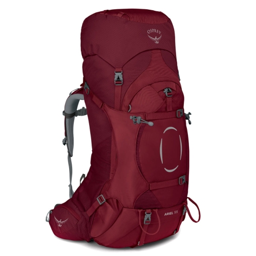 Trekingowy plecak damski Osprey Ariel 55 WXS/S - Claret Red