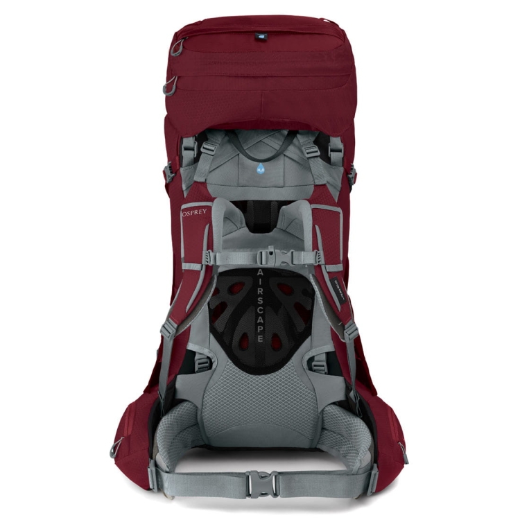 Trekingowy plecak damski Osprey Ariel 55 WXS/S - Claret Red