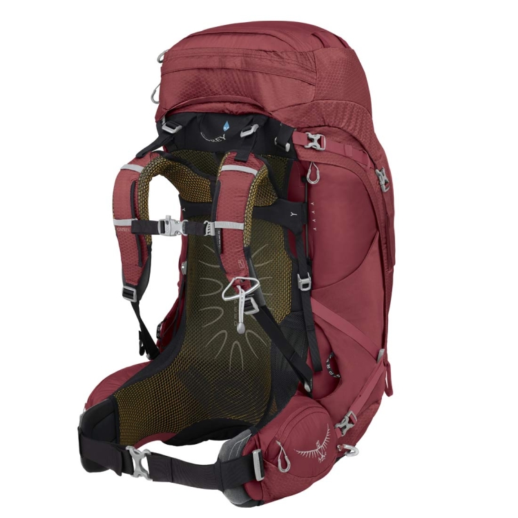 Damski plecak trekingowy Osprey Aura AG 65 WXS/S - Berry Sorbet Red