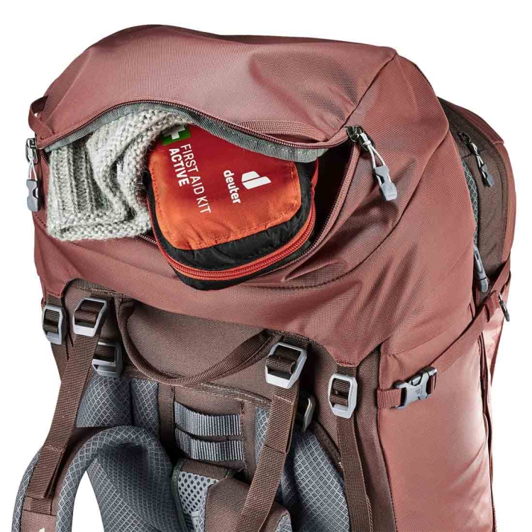 Damski plecak transportowy Deuter Voyager 60+10 SL - Caspia-Raisin