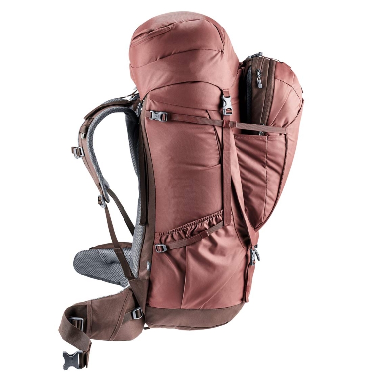 Damski plecak transportowy Deuter Voyager 60+10 SL - Caspia-Raisin