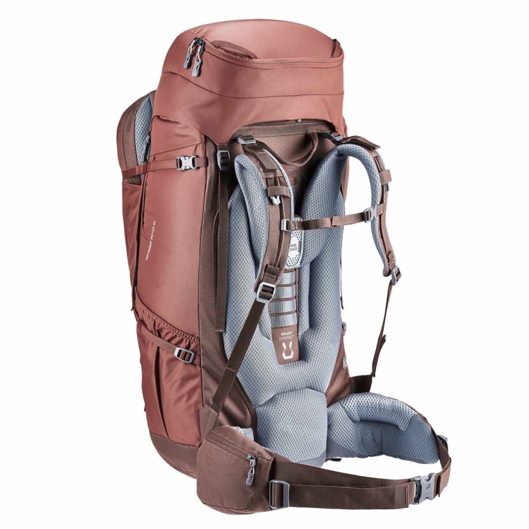 Damski plecak transportowy Deuter Voyager 60+10 SL - Caspia-Raisin