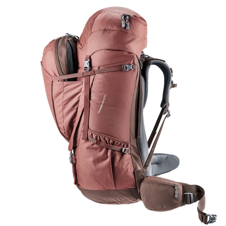 Damski plecak transportowy Deuter Voyager 60+10 SL - Caspia-Raisin