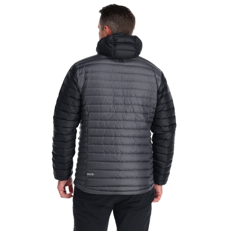 Kurtka puchowa RAB Microlight Alpine Jacket - Black/Graphene