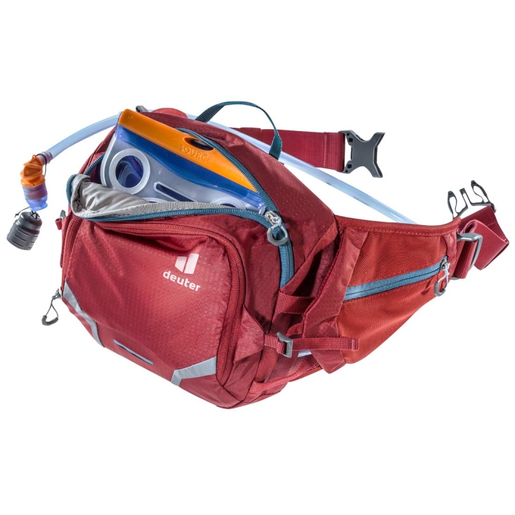 Pojemna biodrówka Deuter Pulse 3 - Cranberry