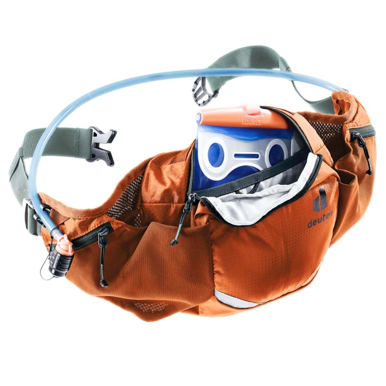 Pojemna biodrówka sportowa Deuter Pulse 3 - Chestnut-Teal