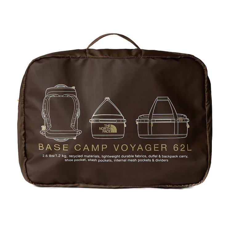 Torba podróżna The North Face Base Camp Voyager 62L - Smokey Brown-Khaki Stone