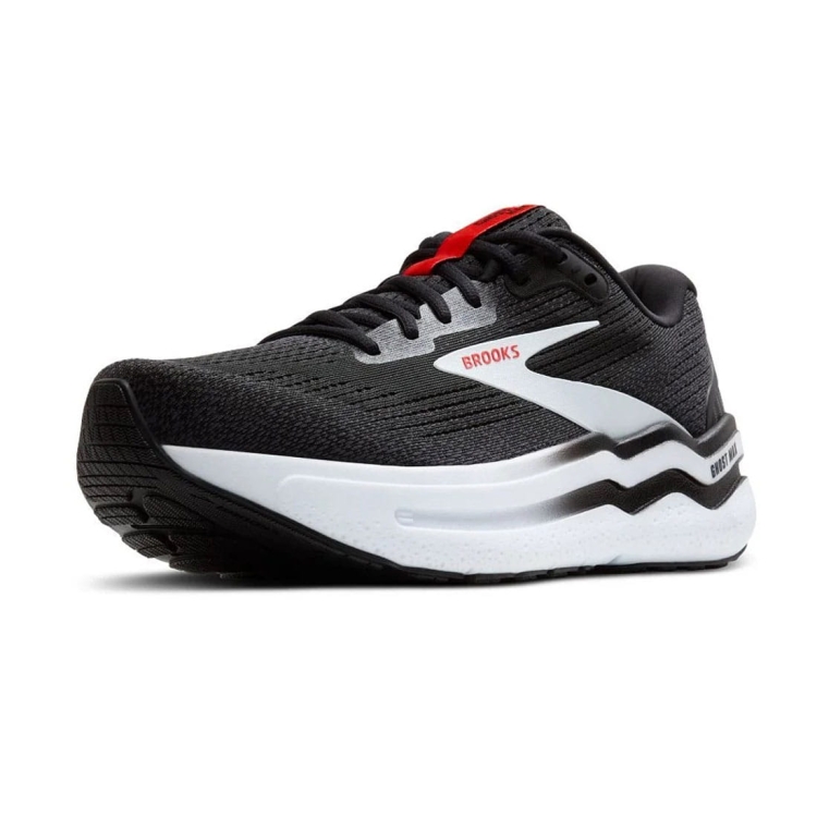 Męskie buty do biegania Brooks Ghost Max 2 – Black/White/Fiery Red