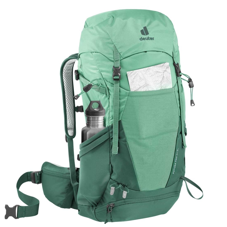 Damski plecak trekkingowy Deuter Futura Pro 34 SL - Spearmint-Seagreen