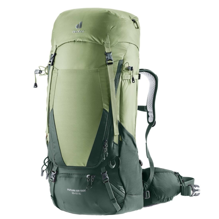 Damski plecak trekkingowy Deuter Futura Air Trek 55+10 SL - Grove-Ivy