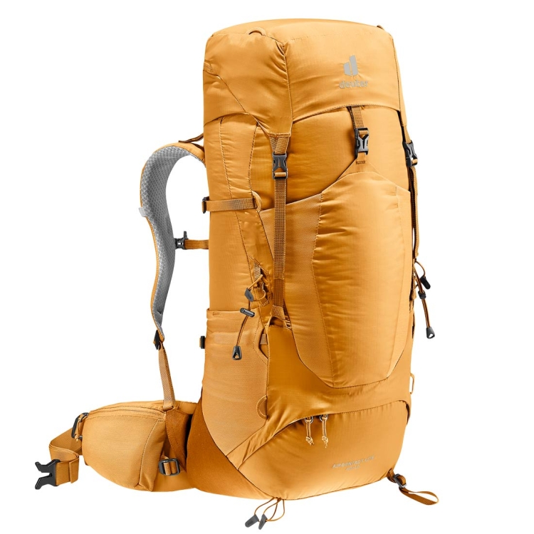 Dwukomorowy plecak turystyczny Deuter Aircontact Lite 40+10 - Amber-Maple