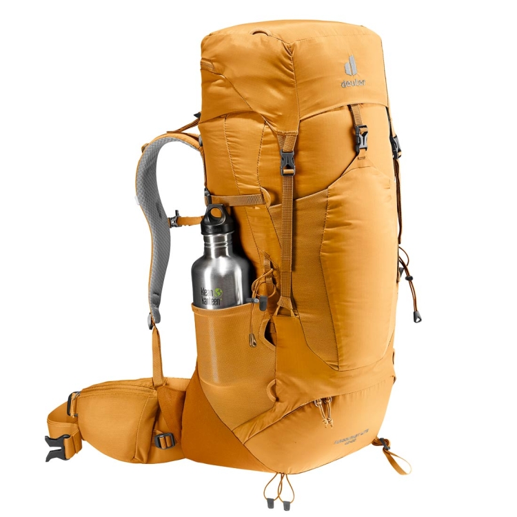 Dwukomorowy plecak turystyczny Deuter Aircontact Lite 40+10 - Amber-Maple