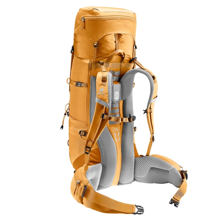 Dwukomorowy plecak turystyczny Deuter Aircontact Lite 40+10 - Amber-Maple