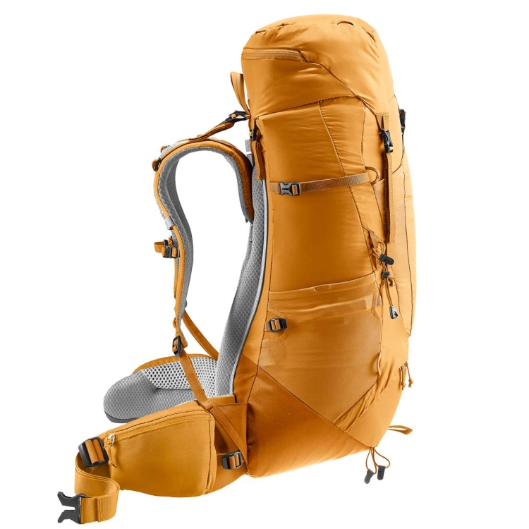 Dwukomorowy plecak turystyczny Deuter Aircontact Lite 40+10 - Amber-Maple