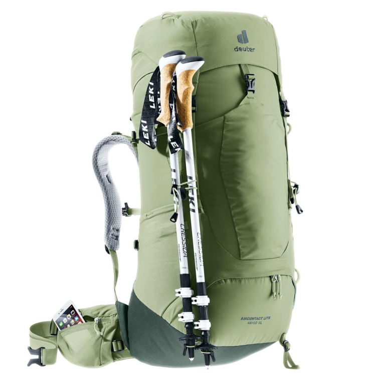 Damski plecak trekkingowy Deuter Aircontact Lite 45+10 SL - Grove-Ivy