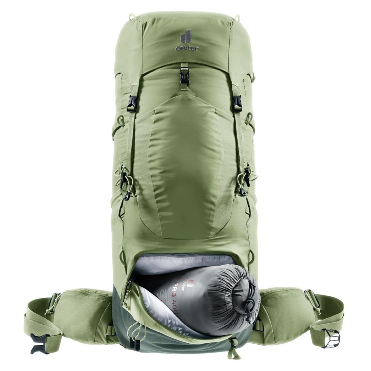 Damski plecak trekkingowy Deuter Aircontact Lite 45+10 SL - Grove-Ivy