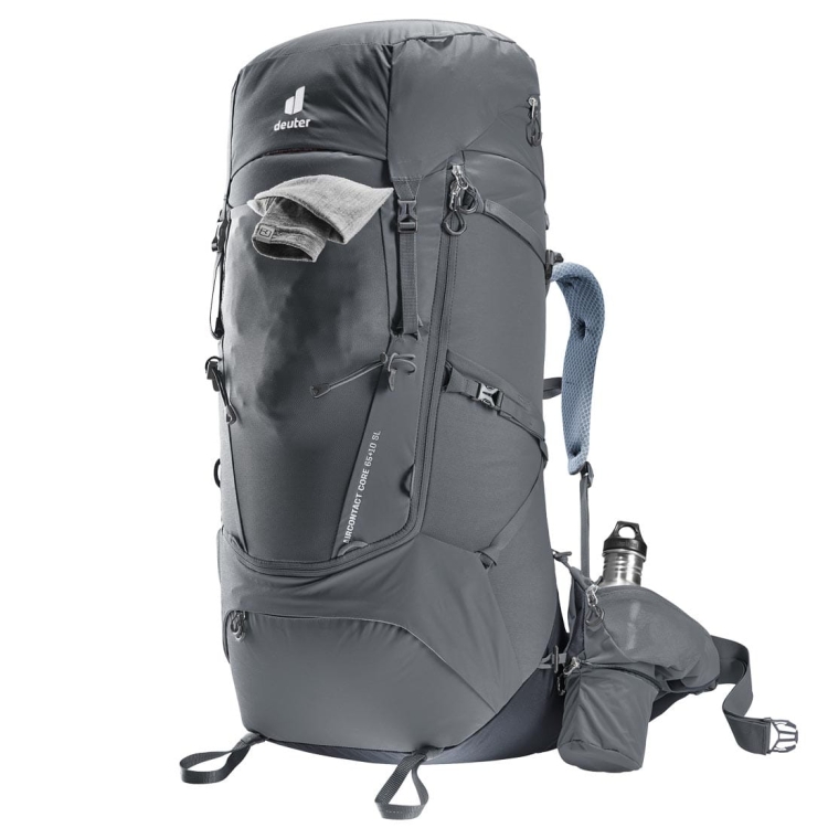 Damski plecak turystyczny Deuter Aircontact Core 65+10 SL - Graphite-Black
