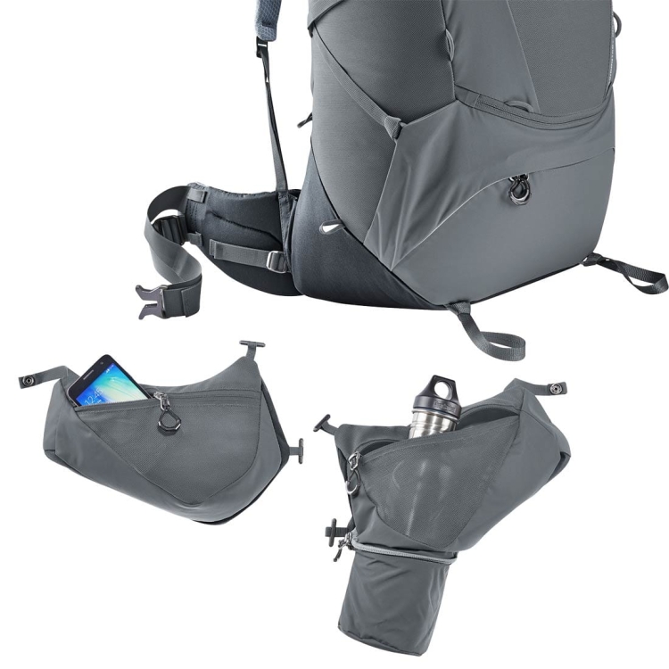 Damski plecak turystyczny Deuter Aircontact Core 65+10 SL - Graphite-Black