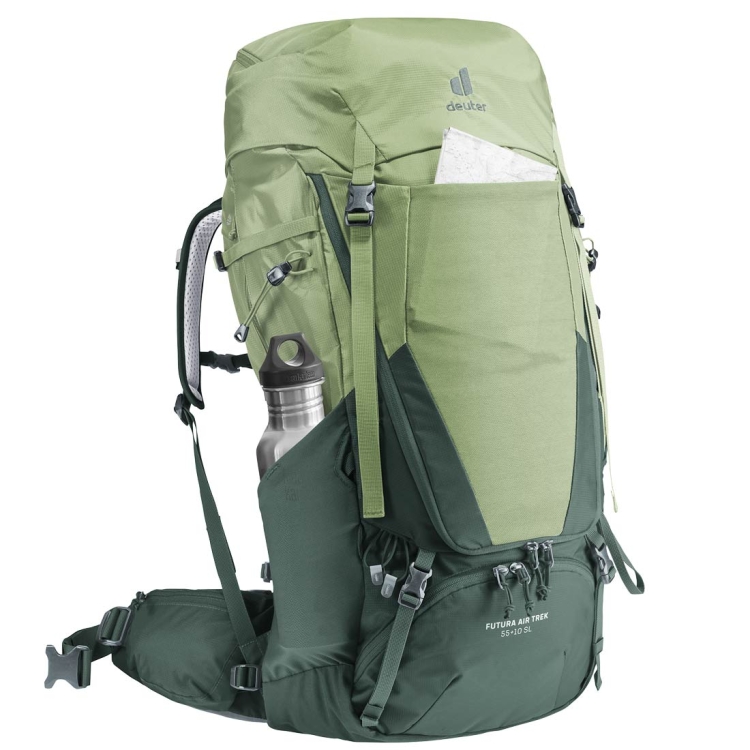 Damski plecak trekkingowy Deuter Futura Air Trek 55+10 SL - Grove-Ivy