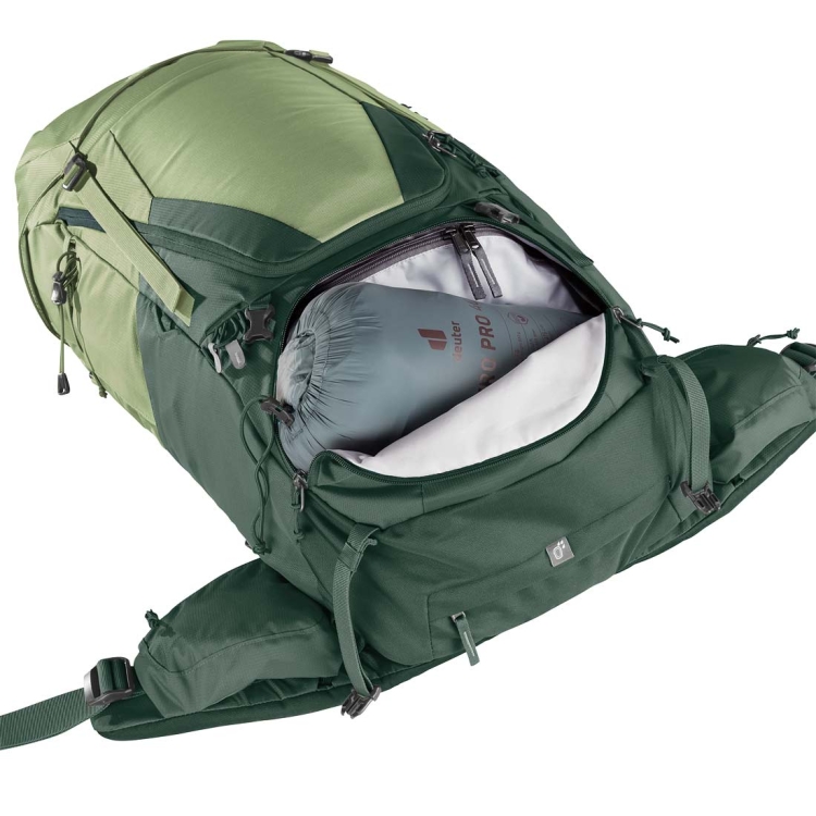 Damski plecak trekkingowy Deuter Futura Air Trek 55+10 SL - Grove-Ivy