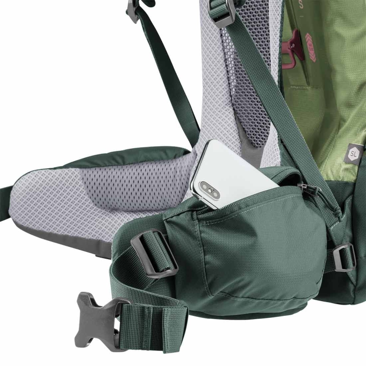 Damski plecak trekkingowy Deuter Futura Air Trek 55+10 SL - Grove-Ivy