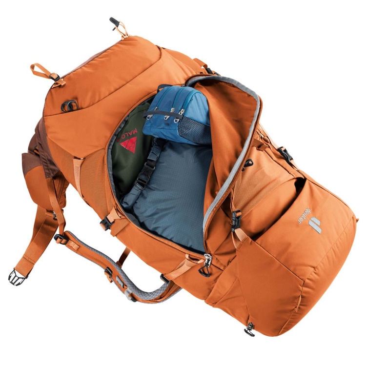 Damski plecak turystyczny Deuter Aircontact Core 45+10 SL - Chestnut-Umbra