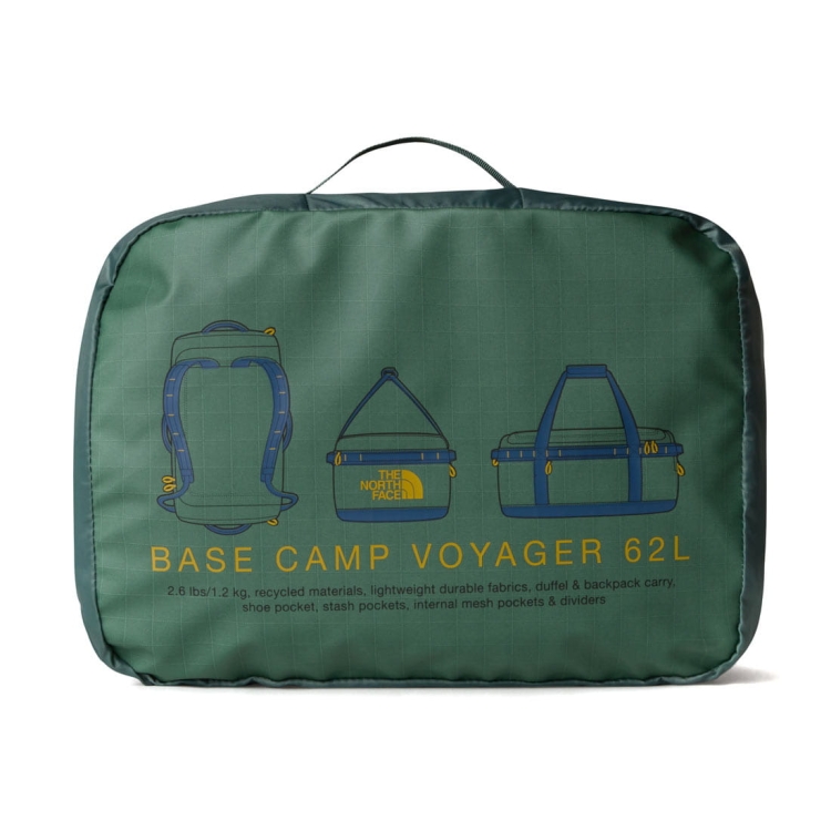 Torba podróżna The North Face Base Camp Voyager 62L - Duck Green-Shady Blue
