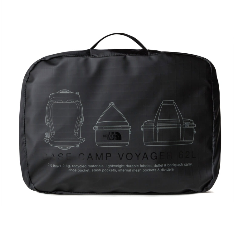 Torba podróżna The North Face Base Camp Voyager 62L - TNF Black-Asphalt Grey