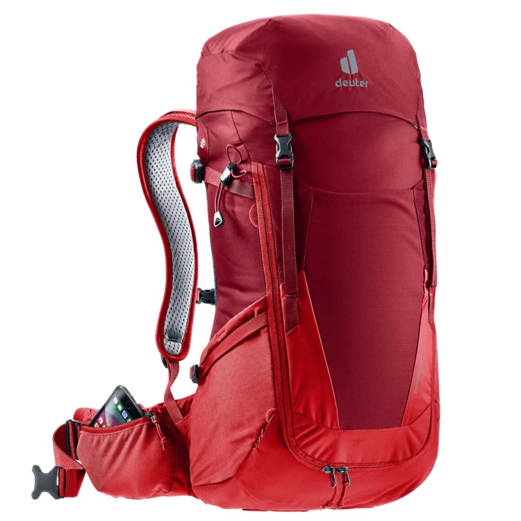 Turystyczny plecak z siatką Deuter Futura 26 - Masala-Cherry