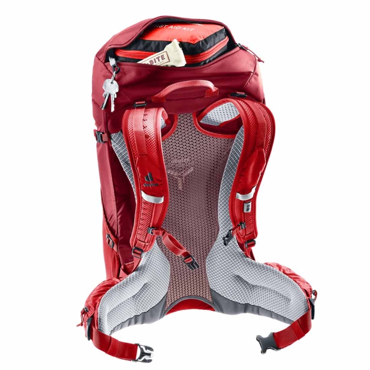 Turystyczny plecak z siatką Deuter Futura 26 - Masala-Cherry