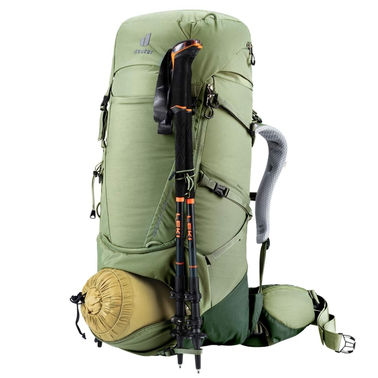 Damski plecak turystyczny Deuter Aircontact Core 45+10 SL - Grove-Ivy