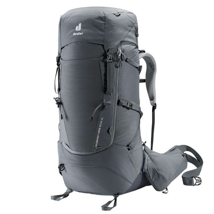 Damski plecak turystyczny Deuter Aircontact Core 55+10 SL - Graphite-Black