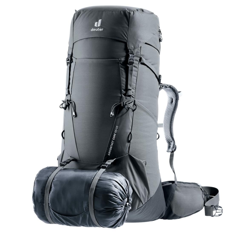 Damski plecak turystyczny Deuter Aircontact Core 55+10 SL - Graphite-Black