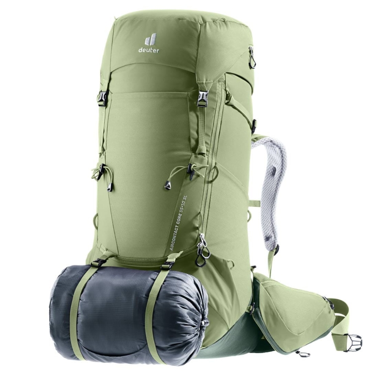 Damski plecak turystyczny Deuter Aircontact Core 55+10 SL - Grove-Ivy