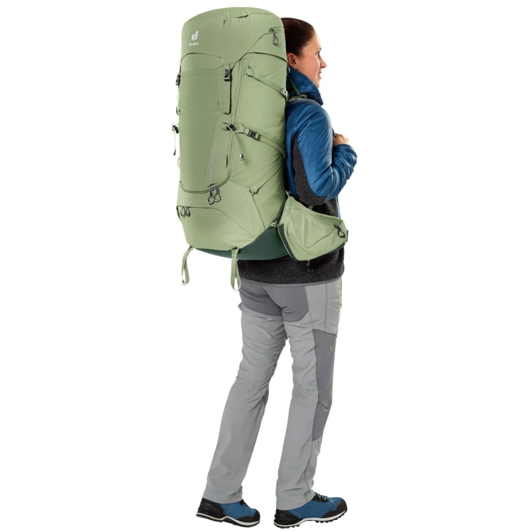 Damski plecak turystyczny Deuter Aircontact Core 55+10 SL - Grove-Ivy