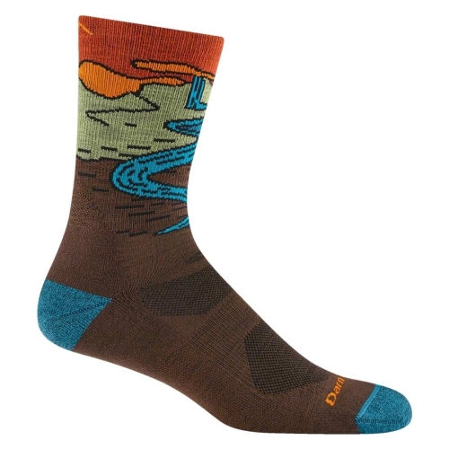 Męskie skarpety trekkingowe Darn Tough M'S Chasing Waterfalls Micro Crew Lightweight Hiking Sock – Earth