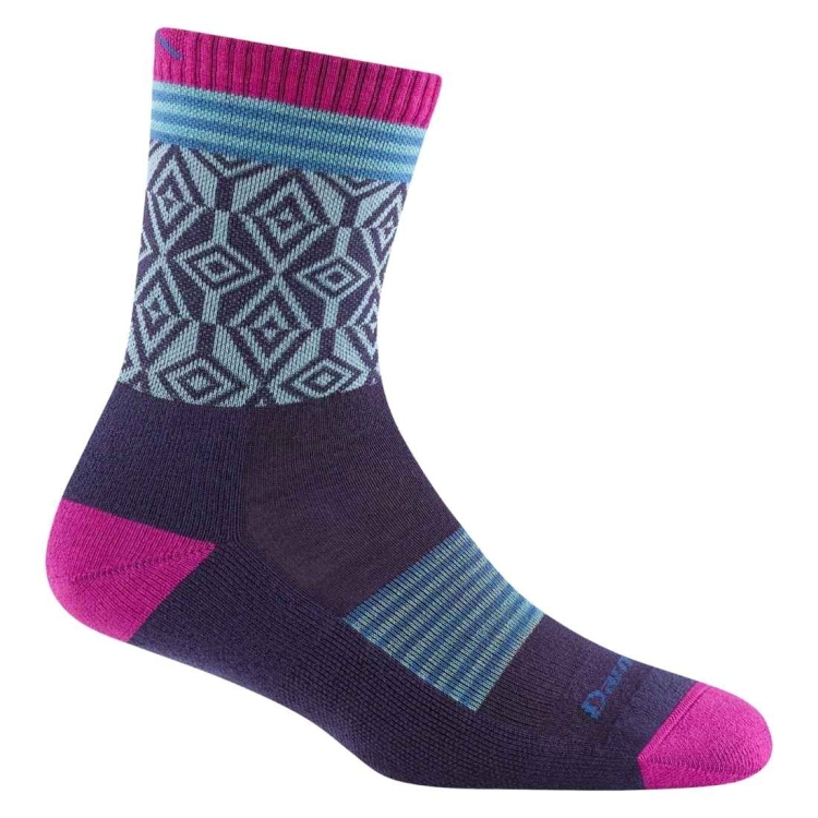 Damskie skarpety trekkingowe Darn Tough W'S Sobo Micro Crew Lightweight Hiking Sock – Blackberry