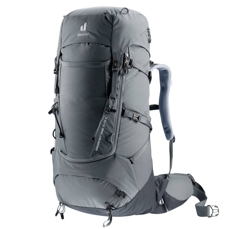 Damski plecak turystyczny Deuter Aircontact Core 45+10 SL - Graphite-Black