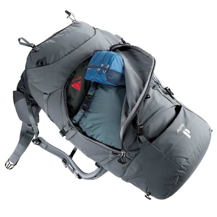 Damski plecak turystyczny Deuter Aircontact Core 45+10 SL - Graphite-Black