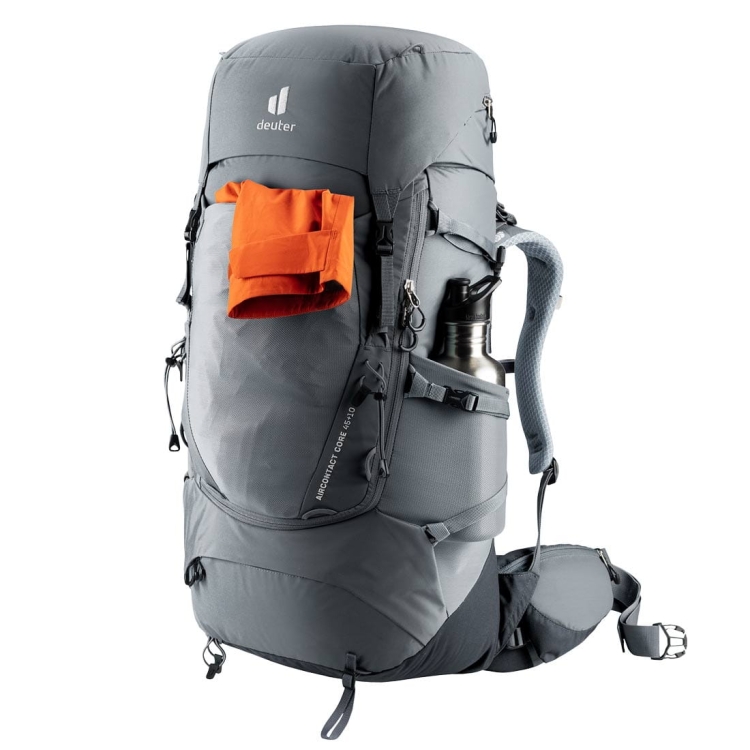 Damski plecak turystyczny Deuter Aircontact Core 45+10 SL - Graphite-Black
