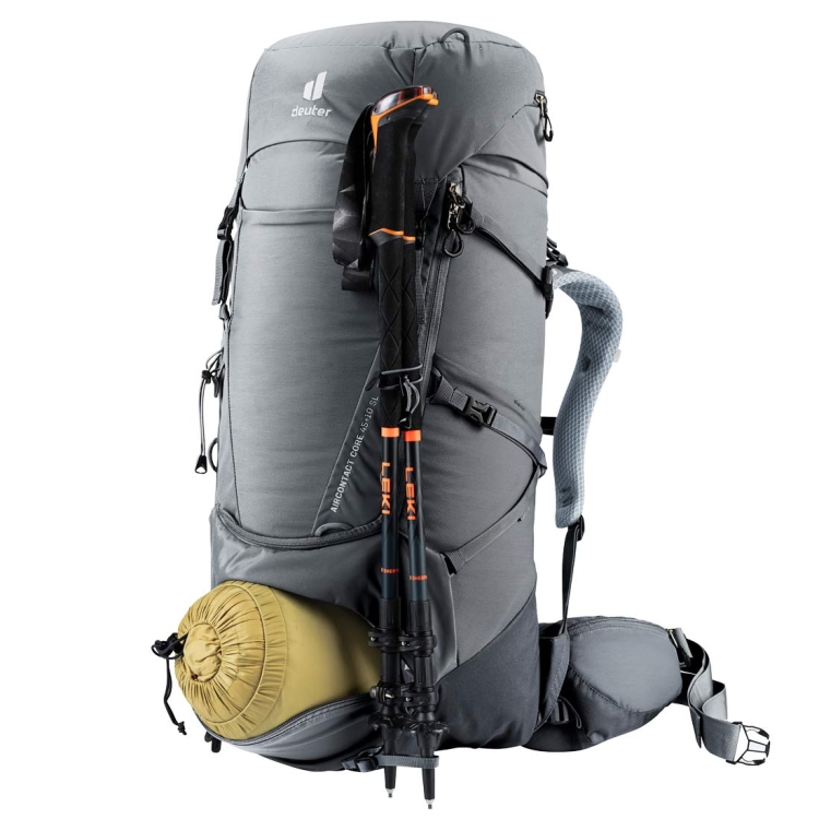 Damski plecak turystyczny Deuter Aircontact Core 45+10 SL - Graphite-Black