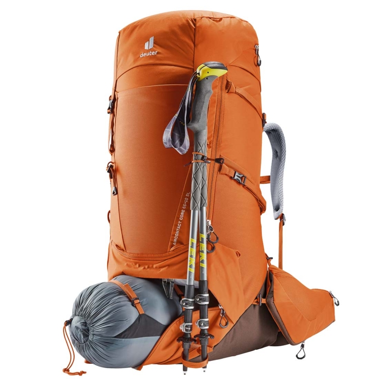 Damski plecak turystyczny Deuter Aircontact Core 65+10 SL - Chestnut-Umbra