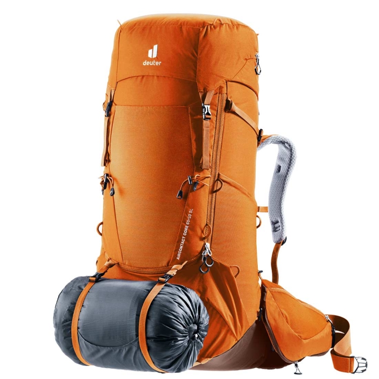 Damski plecak turystyczny Deuter Aircontact Core 65+10 SL - Chestnut-Umbra