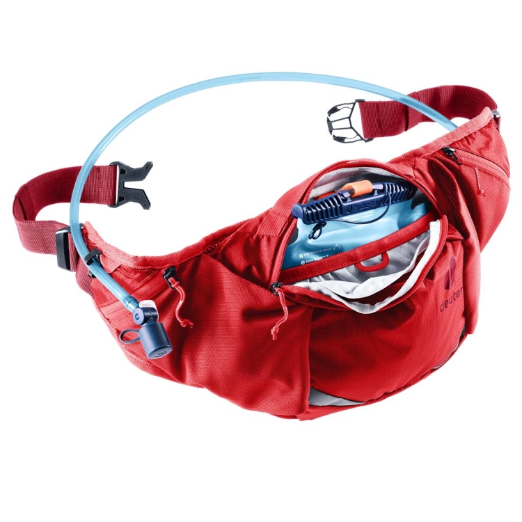 Pojemna biodrówka sportowa Deuter Pulse 3 - Cherry-Masala