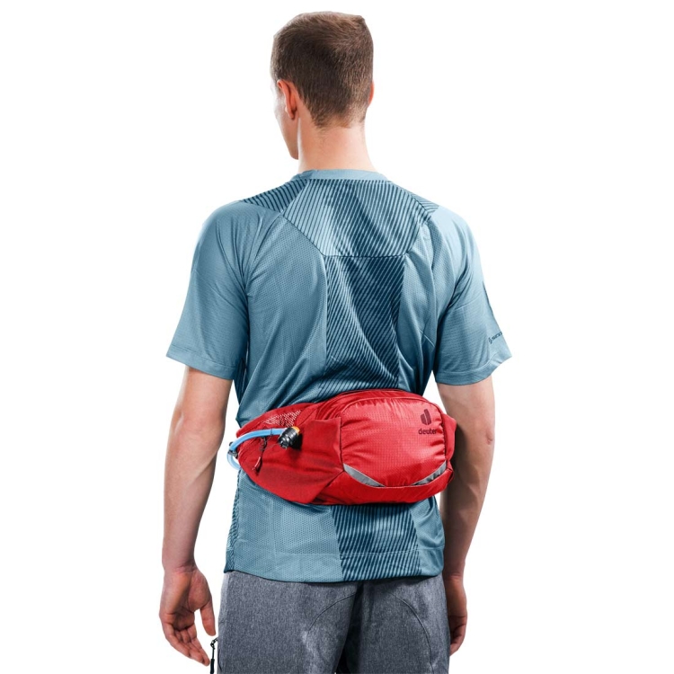 Pojemna biodrówka sportowa Deuter Pulse 3 - Cherry-Masala
