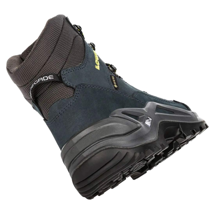 Męskie buty trekkingowe Lowa Renegade GTX MID - Dark Blue/Lime