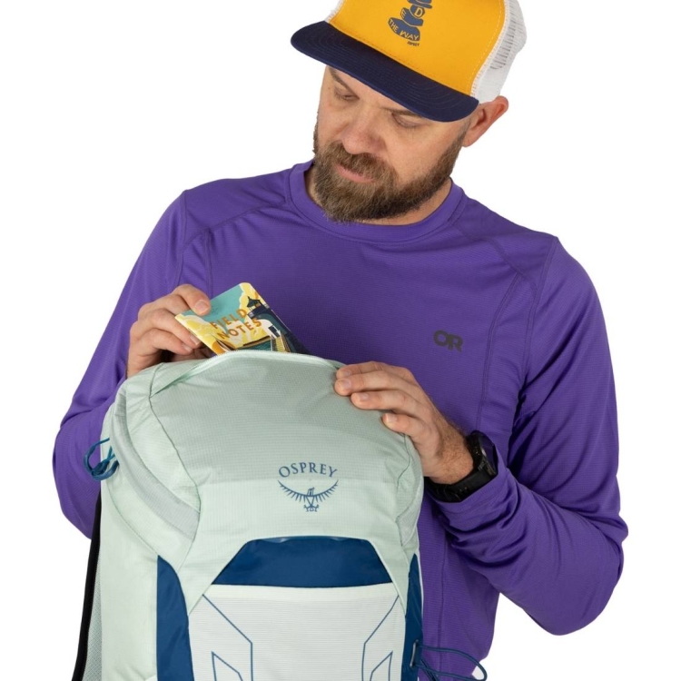 Męski plecak turystyczny Osprey Talon 26 – Black/Coal Grey