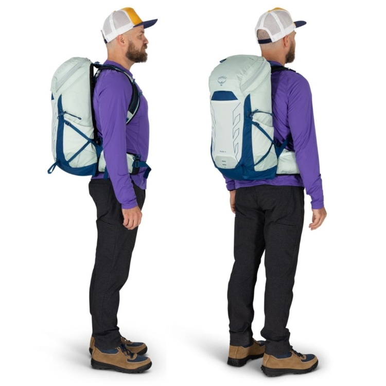 Męski plecak turystyczny Osprey Talon 26 – Black/Coal Grey